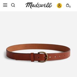 Madewell Medium Perfect Leather Belt